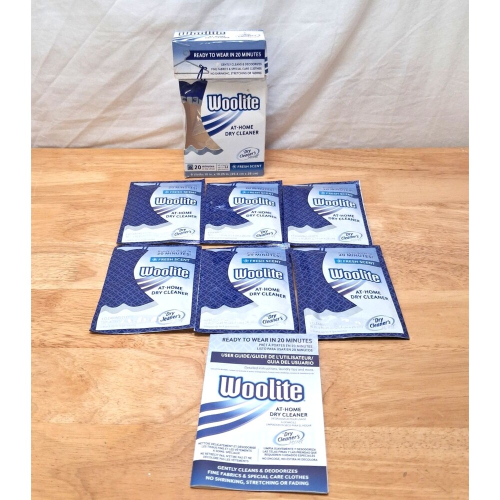 Open Box Woolite At-Home Dry Cleaner 6 Loads 20 Min Fresh Scent Discontinued